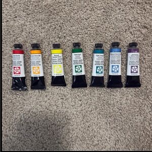 Daniel Smith Extra Fine Watercolor Paints Set of 7 -15ml each